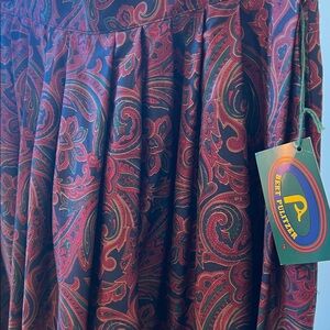 🦆NWT Vintage BURT PULITZER cotton paisley skirt
